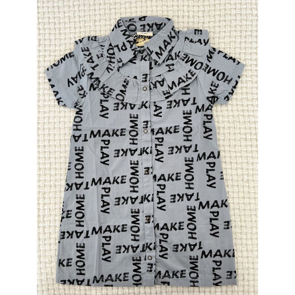 NWT Turtledove London Organic Gray Words Dress